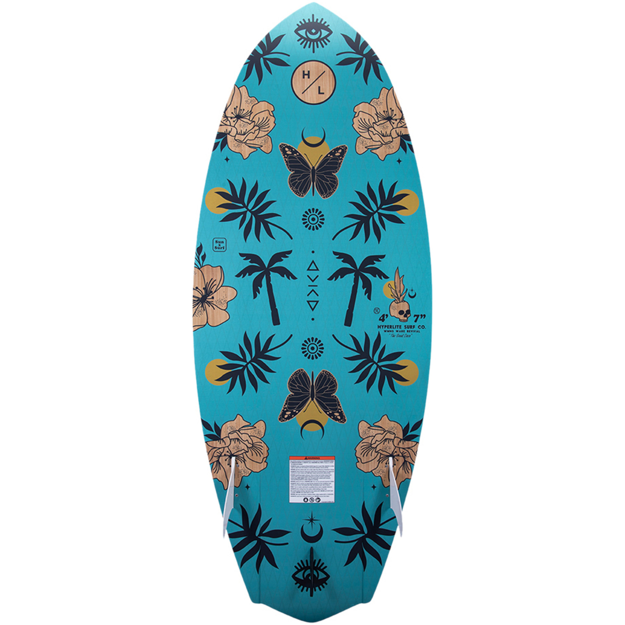 2023 Hyperlite Good Daze 4'7 Wakesurf Board H23GD White / Blue